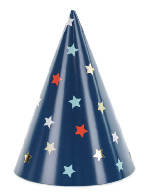 Парти Шапки на Звездички, тъмно синьо (6бр./оп.)
