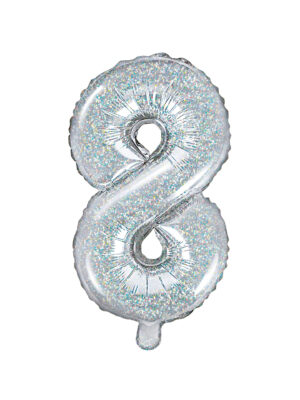 Фолиев Балон - Цифри 4 , 7 , 8 , 9 - Холограмни Преливащи Нюанси - 35см