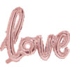 Фолиев Балон Надпис Love - Розово Злато