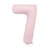 Огромен балон цифра с номера ''0 .. 9'' в светло розов цвят 86 см