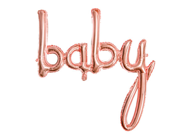 Фолиев Балон Baby, Розово Злато
