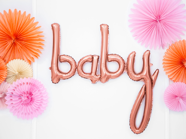 Фолиев Балон Baby, Розово Злато