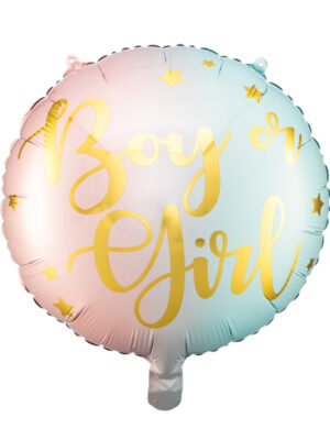 Фолио балон сфера "Boy or Girl" - 45см