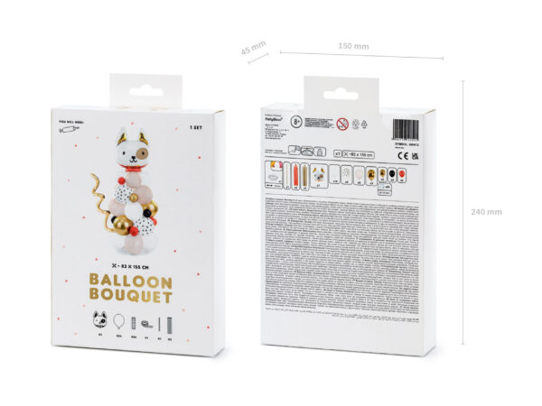 Комплект - Букет от Балони Кученце (83x155см)