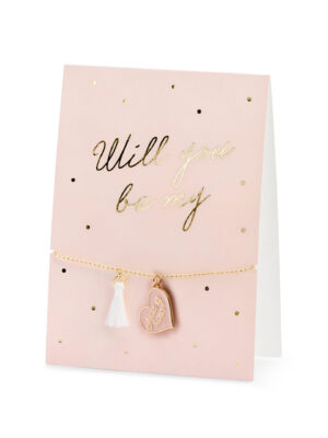 Картичка за Подарък с Гривна за Кума 10.5 x 14.8cm