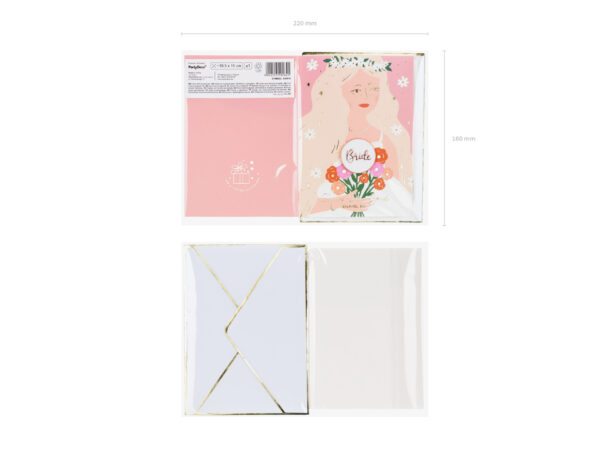 Картичка с емайлова значка Булка, 10.5x15 см