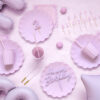 Украса за торта "Happy Birthday", лилав 18 х 16.5 см