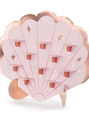 Стена за шотове ' Мидена черупка ' 43x38 см, розова