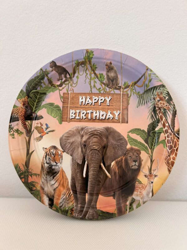 Парти чинийки Животинско царство  – 18 см/ 10 бр.