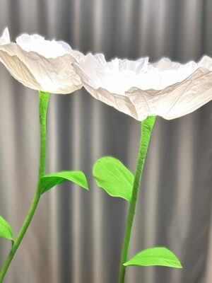 Хартиени светещи цветя - ръчна изработка (по поръчка)