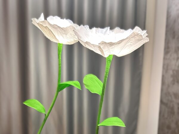 Хартиени светещи цветя - ръчна изработка (по поръчка)