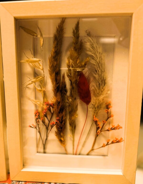 Красиви обемни рамки с декорация от суха растителност